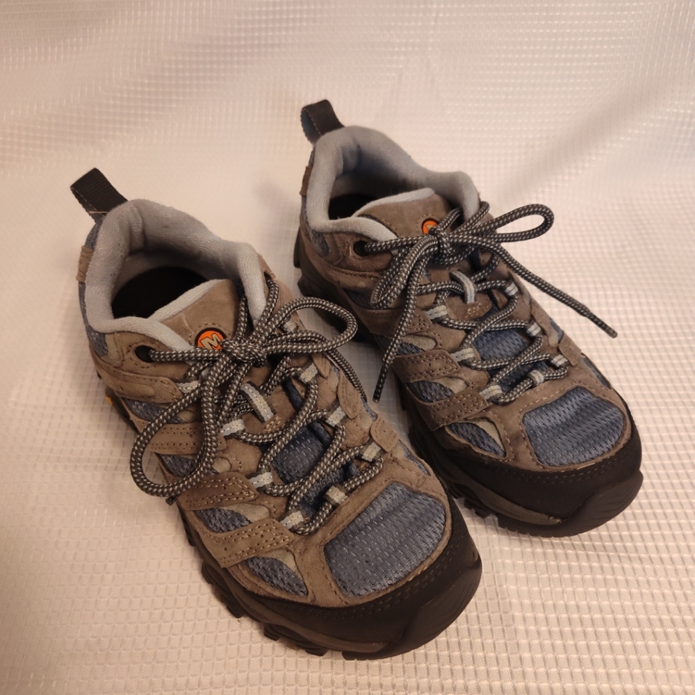 Merrell Women's Hiking, Rugged Sneakers - Gray and Blue Size 6.5, Excellent